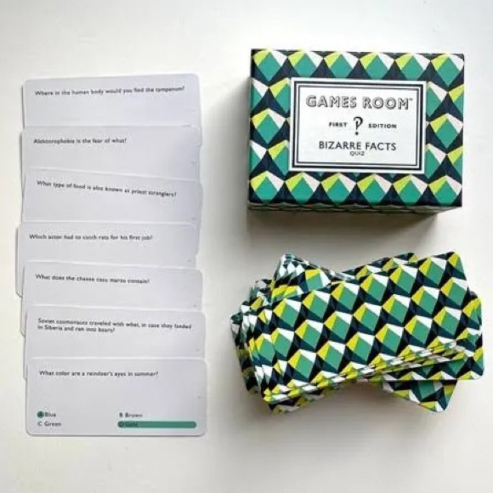 - Ridley's Bizarre Facts Trivia Deck Game